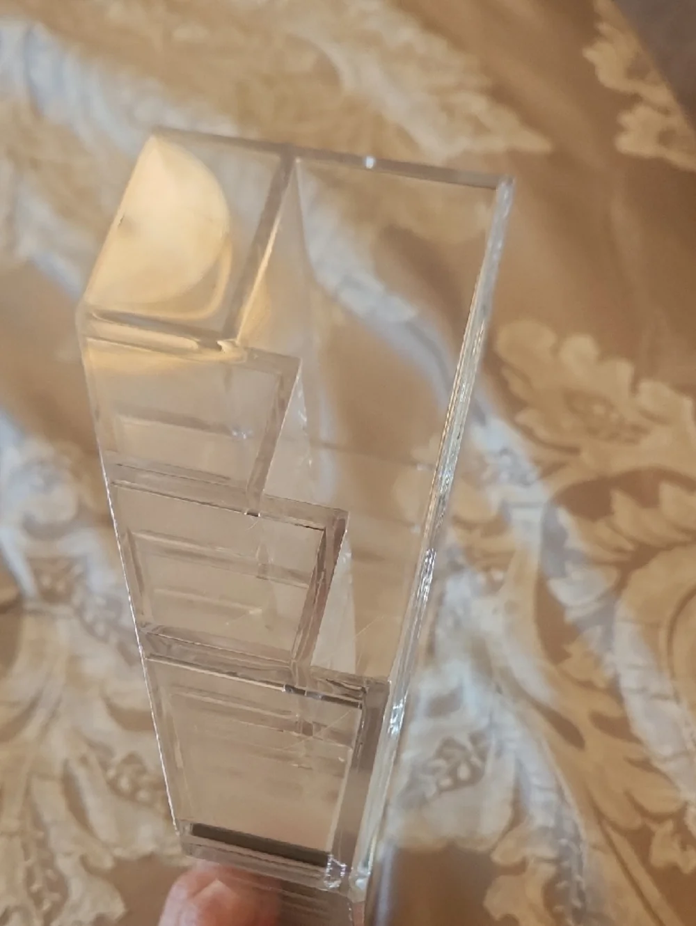 Clear Acrylic Makeup Organizer with Multiple Compartments